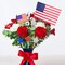 220 Pcs American Flag Patriotic Cupcake Toppers 4th of July Double Sides Glitter Star Cupcake Toppers Cake Toppers Picks Independence Day Cupcake Party Decorations Supplies Favors, Blue Red Silver